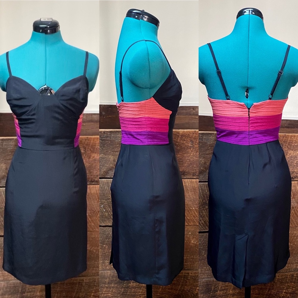 Christopher Deane Silk Sunset Dress Vintage Y2K
